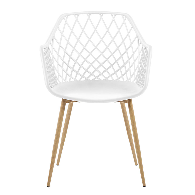 Brosh 46cm H Cross Back Armchair, White