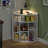 Cayhlin Wooden Corner Cabinet Storage With USB Ports And Outlets, Corner Cube Toy Storage For Small Space-1668921476