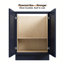 Armoire de cuisine Blue Shaker, structure en bouleau massif et contreplaqué, quincaillerie à fermeture en douceur, tablette réglable et tailles modulaires-134266068-134266064