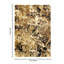 Tapis multicolore abstrait de 7 pi 10 po X 3 po avec camouflage - motifs de tons terreux inspirés pour une maison élégante inspirée du décor moderne