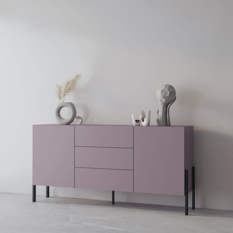 Benine 184cm Sideboard, Plum