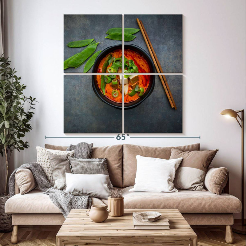 Curry rouge Yarlin, H 50 po x l 50 po