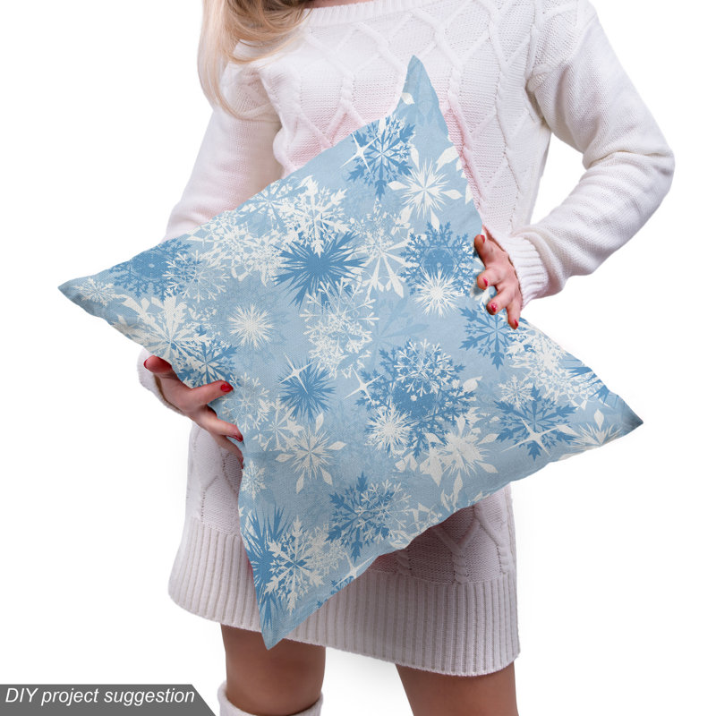 Tissu flocon de neige, l 58 po x L 72 po