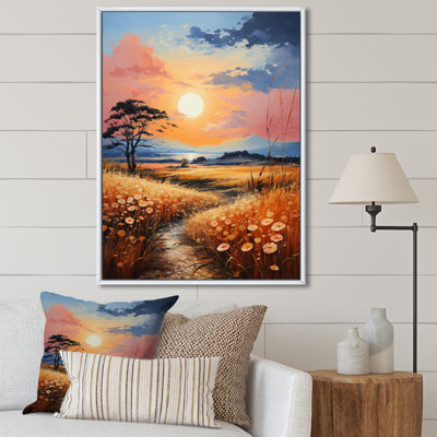 "Countryside Wheat And Pastel II", reproduction d'art sur toile
