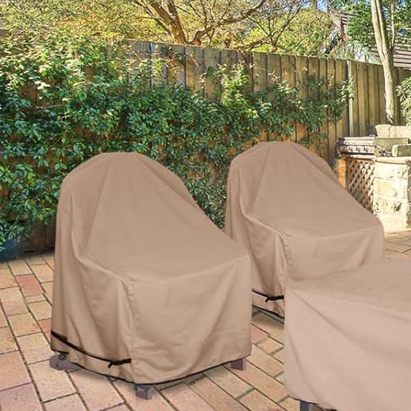 Paquet de 2 housses imperméables pour chaise de patio pivotante