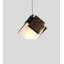 Luminaire suspendu géométrique unique en son genre à 1 lumière avec bois Mica L-1130311085
