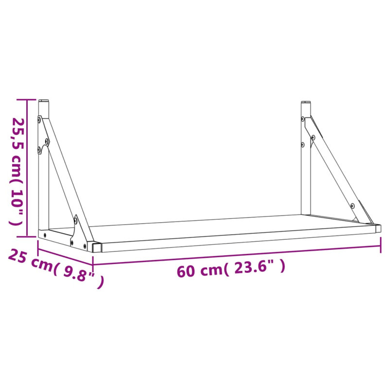 Myong Bracket Shelf, Sonoma Oak