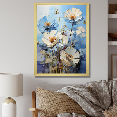 " Striking Sapphire Shadows Poppies Garden "