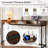 70.9" Extra Long Console Table With Power Outlets & USB Ports, Narrow Sofa Table Behind Couch, Industrial Entryway Bar Table With Charging Station For Living Room, Hallway