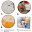 «Collage Frozen Snow IV - Abstract Collages», reproduction d'art sur toile-93045764