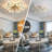 25.5In Ceiling Fan Titanium Gold with Light, Remote Control 3-Colour Temperature, 6-Speed Fanlight