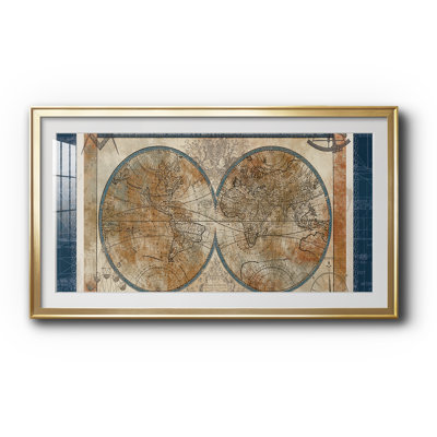 2040 FRAMED 6000 SERIES " Blueprint of the World " Oil Print