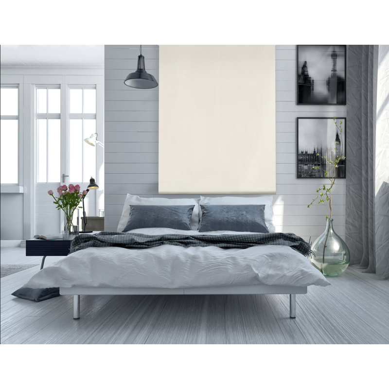 Blackout Roller shade, 230 cm L x 120 cm W, beige