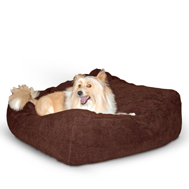Coussin pour chien Cuddle Cube, Grand (l 32 po x P 32 po x H 12 po), Moka