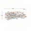 Canapé modulaire surdimensionné en chenille de 112 po avec repose-pieds mobile Chenille-370004389