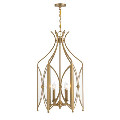 Hubbs 6 lumières Enclave en laiton noble