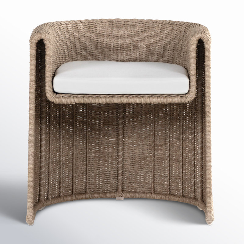 Madelena Outdoor Dining Armchair with Cushion | AllModern