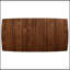 Table de salle à manger rectangulaire en noyer naturel avec design Mid-Century moderne pour une salle à manger élégante et durable