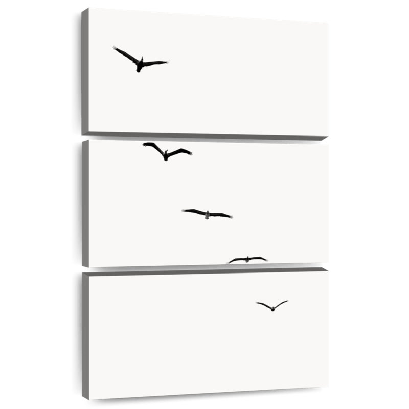 Brampt cinq oiseaux, H 38 po x l 24 po
