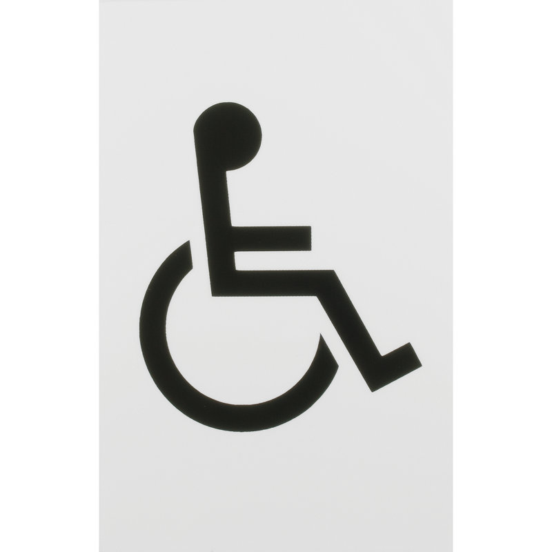 Amarylis Disabled Sign 100Mm X 150Mm, Traffic White