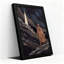 Art mural en bronze, figure et tour sous les constellations-133523063