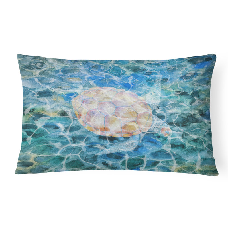 Sea Turtle Under water Lumbar Pillow