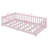 Twin Floor Bed For Kids, Solid Wood Montessori Bed Frame With Safety Guardrails, Montessori Floor Bed For Toddlers Without Door-1700708348