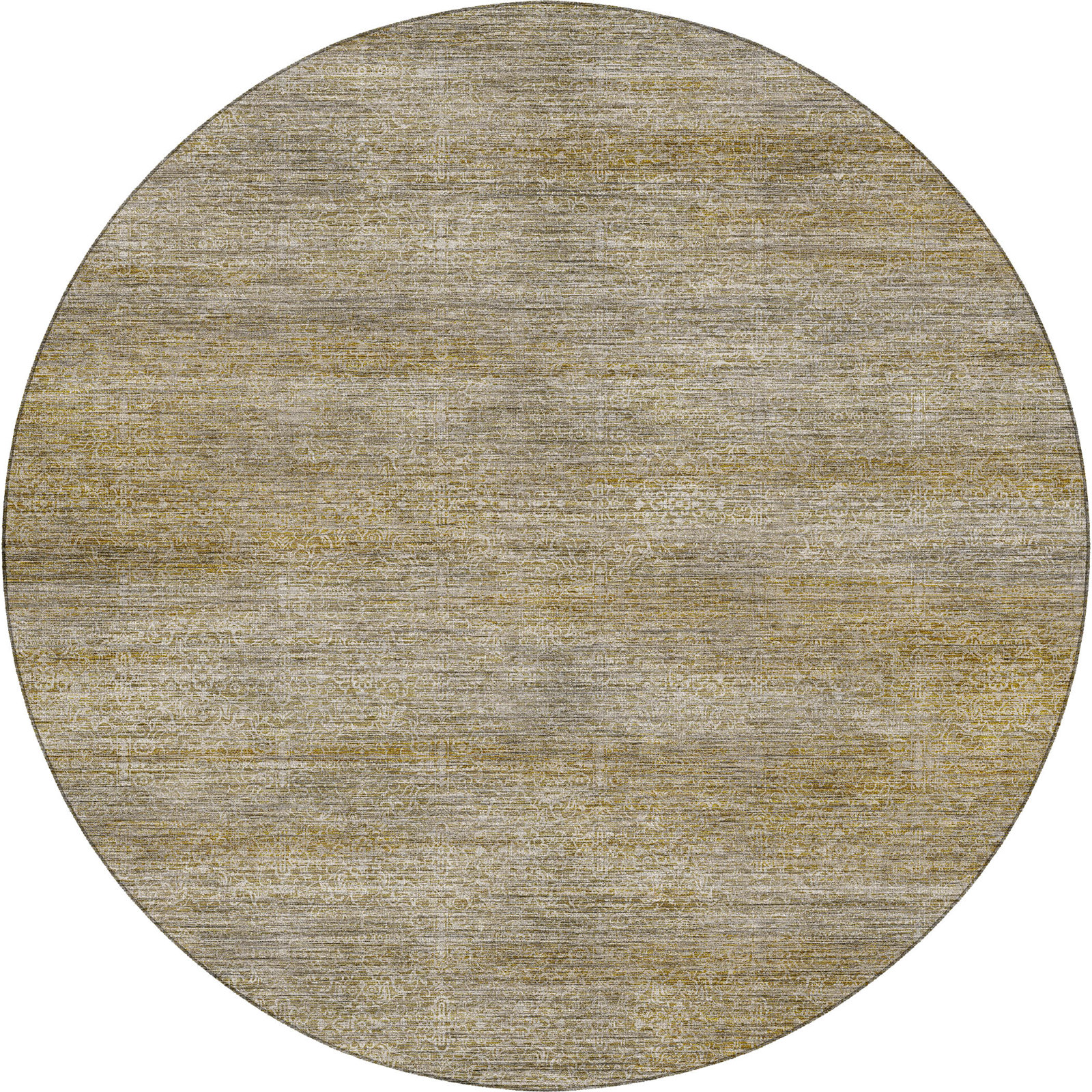 Premium Machine Washable Tirico Casual Rug, Linen, 8' Round