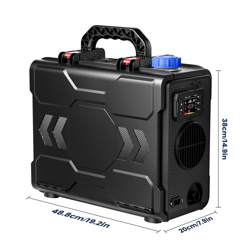 Upgrade 8KW Diesel Heater 12V/24V DC & 110V AC W/ Bluetooth Parking Heaters Space Heaters with Lagre 6L Fuel Tank