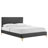 Modway Leah Chevron Tufted Performance Velvet Platform Bed-476844142-476844141
