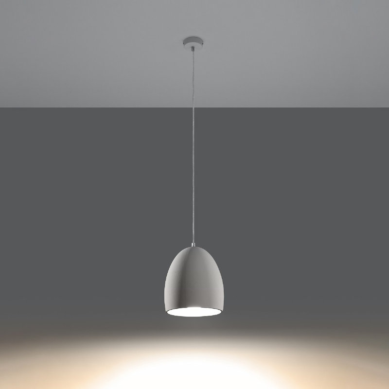 Ballymeade 1 - Light White Dome Pendant