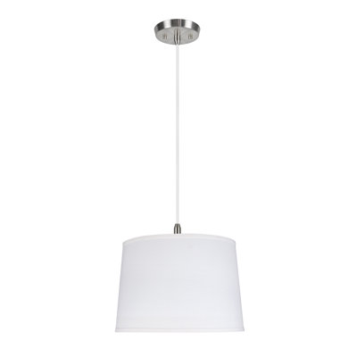 Luminaire tambour suspendu unique 2 lumières Alberto