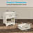 Farmhouse Nightstands With Spacious Open Shelf，bedside Tables With Wooden Drawer，rustic Wood Accent End Tables With Stable Structure（set Of 2）-2135608781