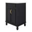Meuble-lavabo 24 po avec lavabo en céramique, double porte-2025876678