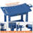 HIPS 20.6" W Waterproof Shower Benches Shower Stool Indoor Outdoor Non-Slip Bathroom Chair Seat with Storage Handle Soap Dish-1219723396
