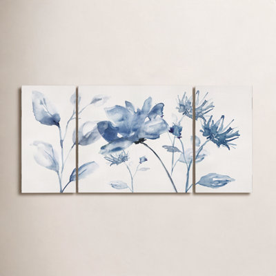 Translucent Blues II Wrapped Canvas Print Set