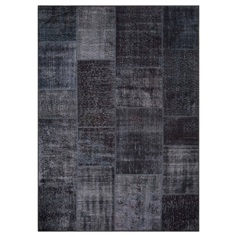 Tapis lavable en machine Premium, 4,6 x 6,2 pieds, 100% polyester, 1850 g / m² | Hauteur des poils: 0,2 po | Poly-coton écologique recyclé | Parfait pour le salon, la chambre à coucher et les endroits très passants