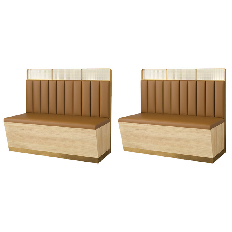 Banc rembourré en similicuir haut de gamme