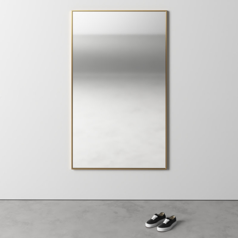 Miroir mural Sabine, 60 po x 36 po, Laiton