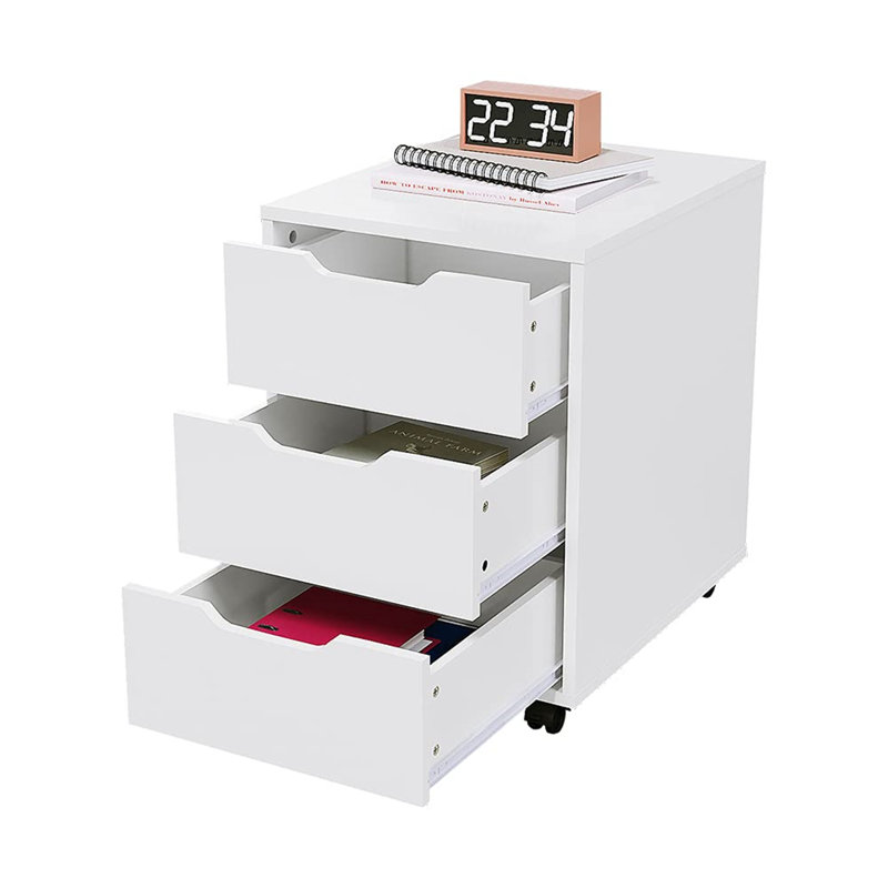 50cm Wide 3 -Drawer Mobile File Cabinet