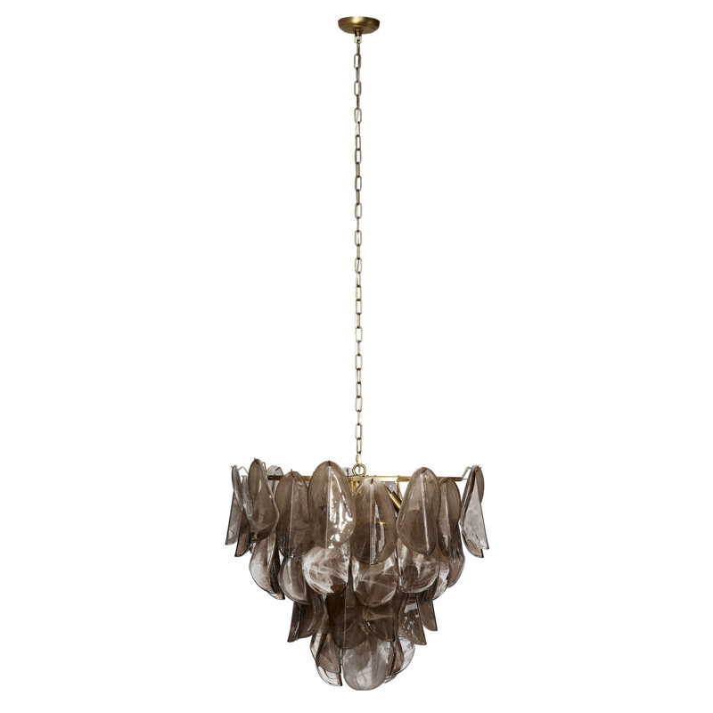 Magnolia 10-Light Quartz Glass Chandelier