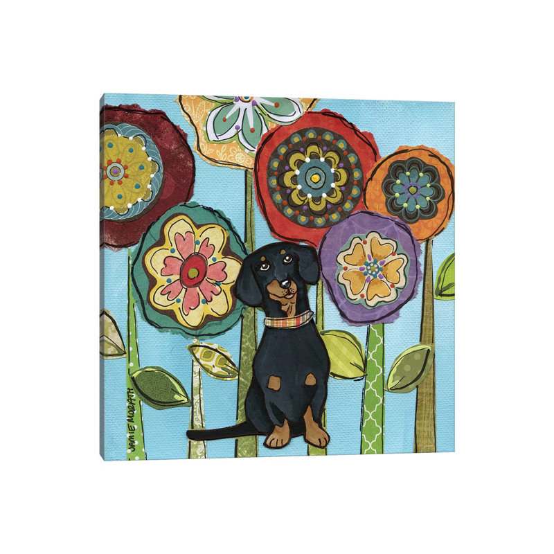 Weenie Love by Jamie Morath - Wrapped Canvas Gallery-Wrapped Canvas Giclée, 45.72 cm H x 45.72 cm W x 1.91 cm D
