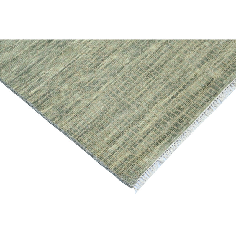 Hand Knotted Area Rug in Light Blue/Natural