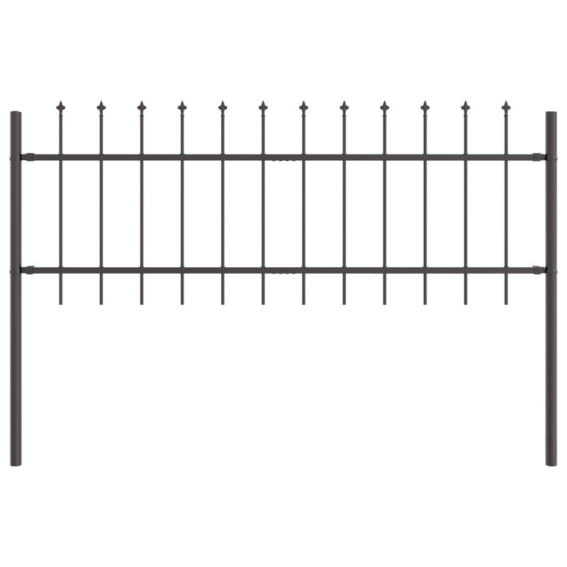 Garden Fence, Grey, 110cm H x 170cm W