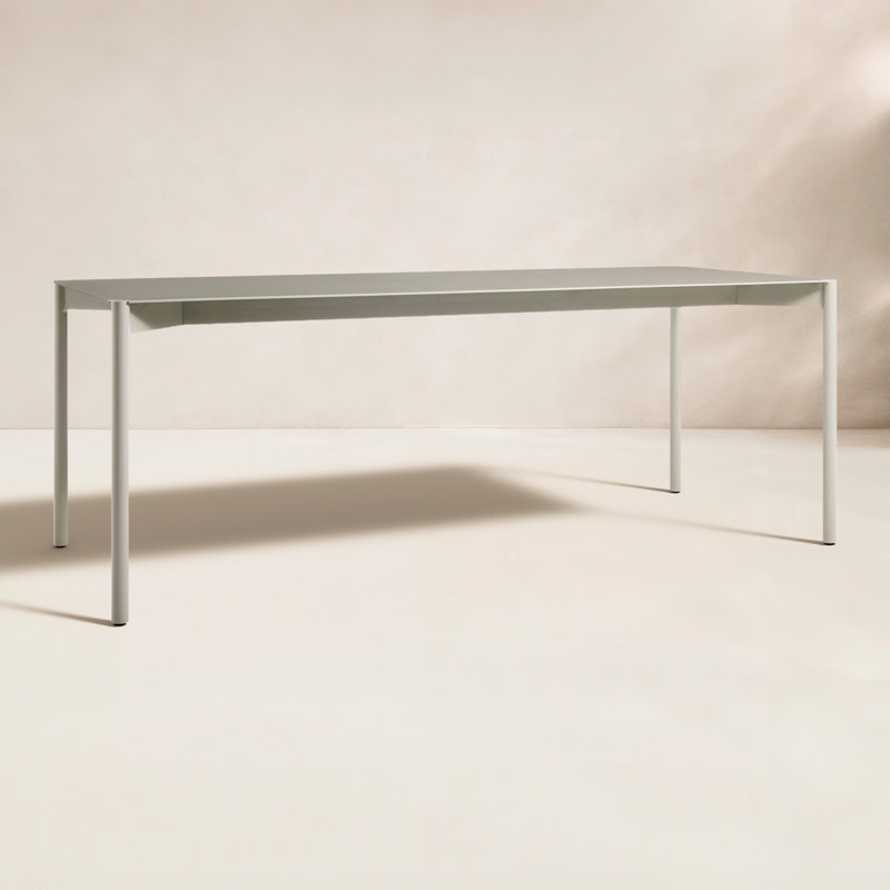 Comeuppance Outdoor Dining Table, Putty
