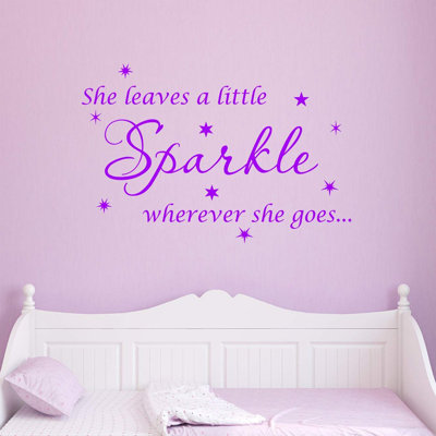 Adhésif décoratif Ashwin She Leaves a Little Sparkle Partout où elle va