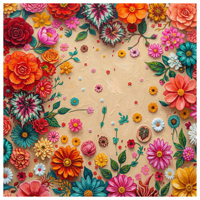 Coussins décoratifs Vibrant Floral Arrangement