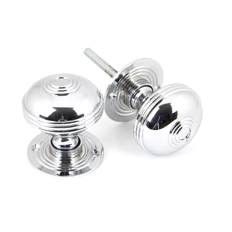Prestbury Passage Door Knob, Polished Chrome