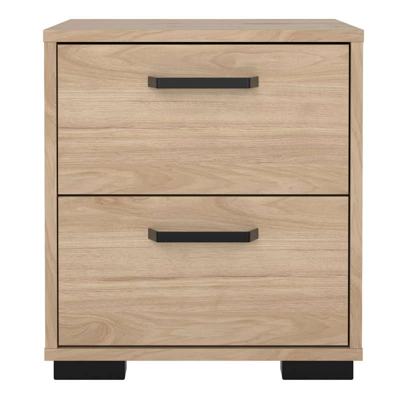 Sumehra 40.2cm W Manufactured Wood Bedside Table, Brown