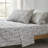 Lillian Block Print Cotton Sheet Set Blue-111329022